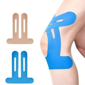 Хлопковые наклейки для восстановления эластичная эластичная лента для колена лента для коленей кинезиологическая лента наколенник оранжевый