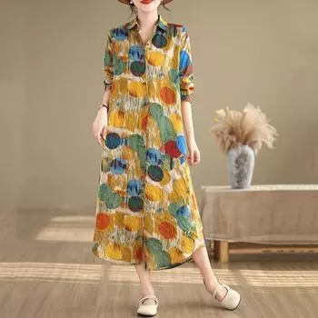 Хлопковые рубашки и блузки с длинными рукавами больших размеров, повседневные свободные топы на весну и лето, женская рубашка на пуговицах L