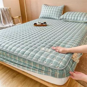 Хлопковые шапочки для кровати 3 комплекта хлопковых утолщенных покрывал Simmons с полным комплектом, нескользящие пылезащитные покрывала Pillowcase