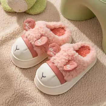 Хлопковые тапочки Детские милые мультяшные тапочки на мягкой подошве из хлопка 28-29 синий