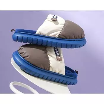 Хлопковые тапочки для домашнего использования зимой для пар, плюшевые, толстые, с утеплителем, толстая подошва, модная домашняя одежда, хлопковые тапочки для мужчин зимой 40 кофейный