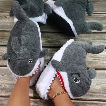 Хлопковые тапочки для любителей теплой обуви, мужские и женские домашние плюшевые тапочки One Size