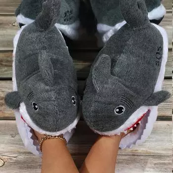 Хлопковые тапочки для любителей теплой обуви, мужские и женские домашние плюшевые тапочки One Size