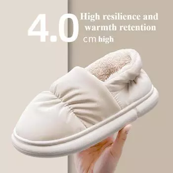 Хлопковые тапочки для женщин, для домашнего ношения, домашний декор, послеродовое тепло, шерстяные хлопковые туфли для женщин, зимний стиль 36-37 белый