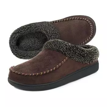 Хлопковые тапочки из замши, удобные, осенние и зимние, теплые, для мужчин и женщин, с мягкой подошвой, мягкие, удобные, нескользящие 36-37 серый