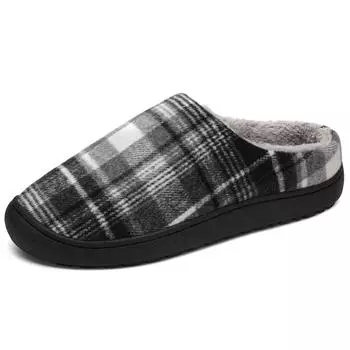 Хлопковые тапочки мужские зимние домашние с кашемиром теплые можно носить на улице грязную хлопчатобумажную обувь 40