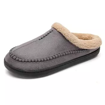 Хлопковые тапочки мужские зимние домашние с кашемиром теплые можно носить на улице грязную хлопчатобумажную обувь 40