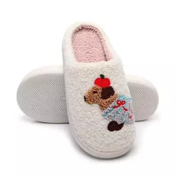 Хлопковые тапочки, Парный стиль, Домашние тапочки, Теплые тапочки, Толстые тапочки, Шерстяные тапочки 36-37