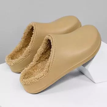 Хлопковые тапочки Поварская обувь Функциональная обувь Нескользящие водонепроницаемые тапочки для мужчин и женщин 36-37 чёрный