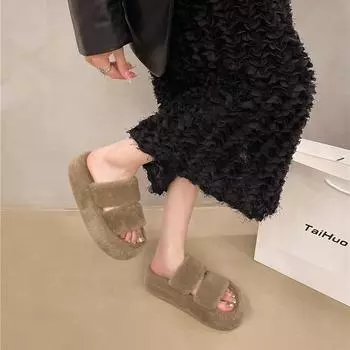 Хлопковые тапочки Теплые и мягкие тапочки 35