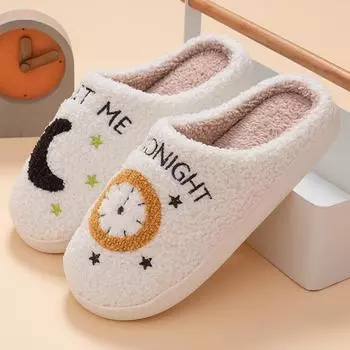 Хлопковые тапочки женские домашние с бархатным утолщением теплые бесшумные нескользящие парные хлопковые тапочки 36-37