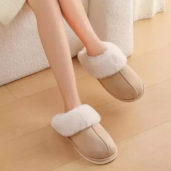 хлопковые тапочки женские осенне-зимние домашние для пары теплые домашние плюшевые мужские тапочки для родов хлопковые 36-37 (recommended 35-36 feet)