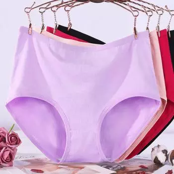 Хлопковые трусики-трусы больших размеров для женщин, утягивающие трусы, трусы-шорты больших размеров для мам, шорты, женские трусики XL красный