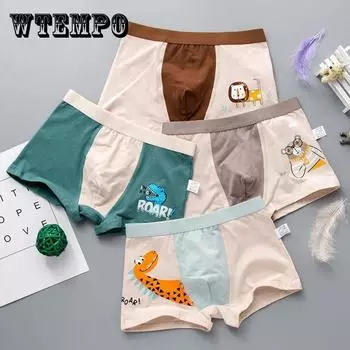 Хлопковые трусы с героями мультфильмов для мальчиков, нижнее белье, детские качественные синие трусики для мальчиков, одежда для мальчиков 3, 4, 6, 8, 10, 12, 14 лет M