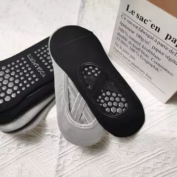 Хлопковые женские носки для йоги с антискользящей подошвой, спортивные носки, которые впитывают пот и удобны для домашнего использования, носки для пола