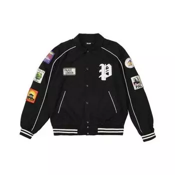 Хлопковый бомбер Palace Patches, черная мужская верхняя одежда P22JK155 XL