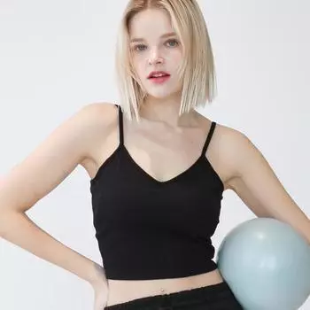 Хлопковый бюстгальтер-шапочка White M