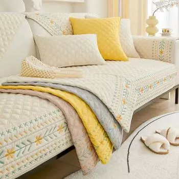 Хлопковый чехол для дивана для гостиной, богемный универсальный коврик для дивана, полотенце, нескользящий плед, чехол для дивана, подушка, домашние чехлы 70x70cm 1pc A