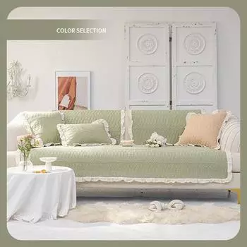 Хлопковый чехол для дивана, сплошной цвет, современная гостиная, противоскользящая комбинированная подушка для дивана, полотенце, полное покрытие, защита от пыли, мебель 1pc 30x50 pillowcase