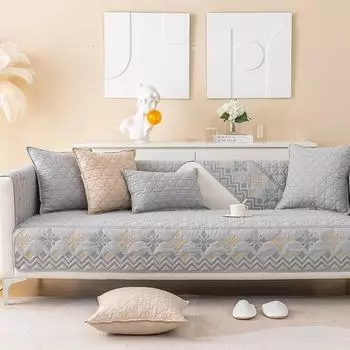 Хлопковый чехол для дивана в богемном стиле для гостиной, нескользящая подушка для дивана, полотенце, универсальное для всех сезонов, чехол для дивана, заднее полотенце, домашний декор 70x70cm 1pc