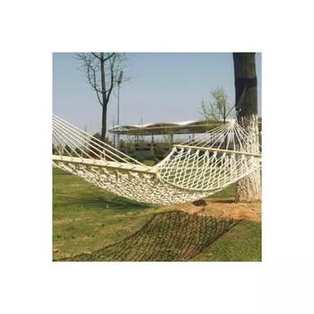 Хлопковый гамак с двойным плетением и двойным узлом