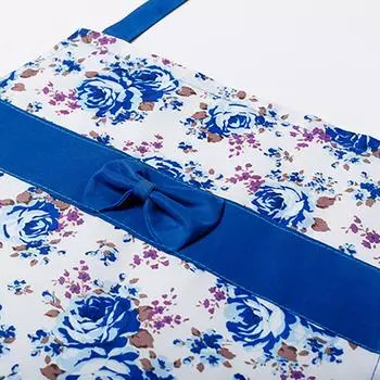 Хлопковый холст с цветочным принтом для женщин, кухонный маслостойкий фартук с карманами и регулируемым поясом, водонепроницаемый фартук без рукавов красный