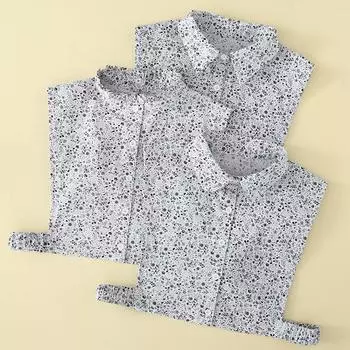 Хлопковый искусственный воротник, женский универсальный искусственный воротник, высококачественный белый темпераментный лацкан внутри, декоративный воротник для рубашки, искусственный воротник