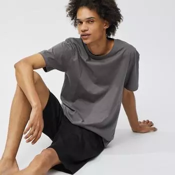 Gu By Uniqlo Хлопковый комплект для отдыха с короткими рукавами и шортами 30 NATURAL/3XL