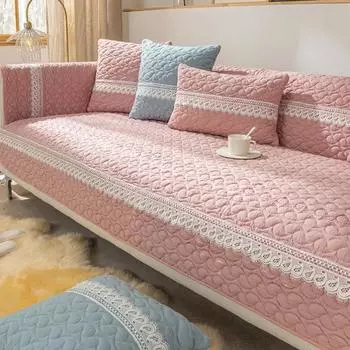 Хлопковый коврик для дивана, противоскользящий, пылезащитный, приятный для кожи, подушка, простое украшение для гостиной, мягкий чехол для спинки, полотенце 70x70cm 1pcs