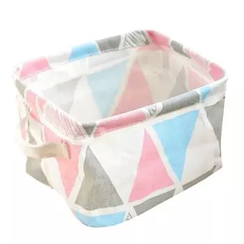 Хлопковый лен, настольная коробка, держатель, органайзер, чехол, корзина для хранения косметики и украшений