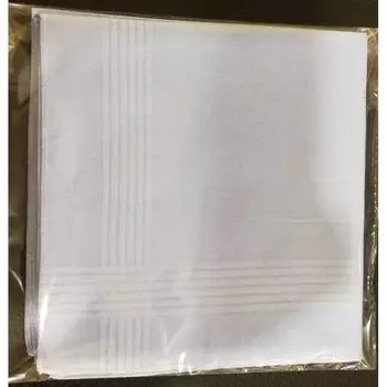 Хлопковый носовой платок 40x40см Мужской и женский хлопковый маленький квадратный платок Впитывающий пот Дышащий Мягкий Приятный к коже White