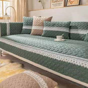 Хлопковый окрашенный коврик для дивана с 3D принтом, противоскользящий, пыленепроницаемый, приятный для кожи, подушка, простое украшение для дома, гостиной, мягкий чехол на спинку 70x70cm 1pcs