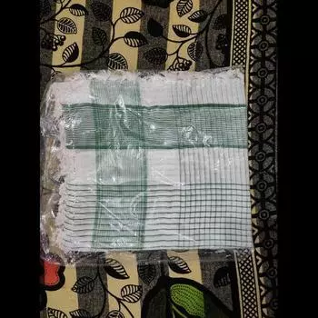 Хлопковый шарф Куфия Шема, оригинальный индийский арабский шарф Куфия, зеленый подарок для Палестины L разноцветный