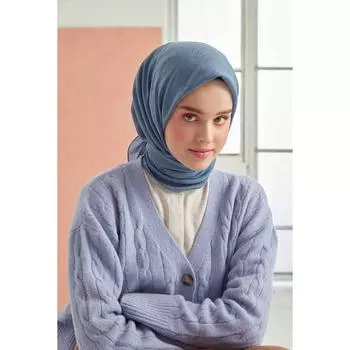 Хлопковый шарф Miray цвета индиго