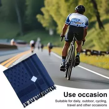 Хлопковый шарф с рисунком черепа и отделкой из кисточек, утолщенный, защита от ветра и песка, унисекс коричневый