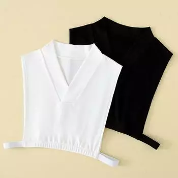 Хлопковый воротник ханьфу, поддельный воротник, китайский стиль, V-образный вырез, пуловер с основанием внутри и поддельным воротником из хлопковой ткани, женский, высококачественный, универсальный