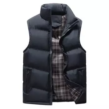 Хлопковый жилет, утепленная мужская зимняя куртка, хлопковый жилет, мужской большой размер M