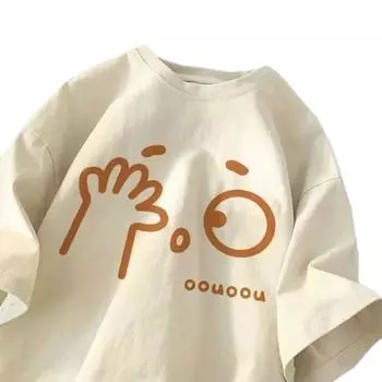 Хлопок 2024 Женская хлопковая модная футболка с коротким рукавом XS