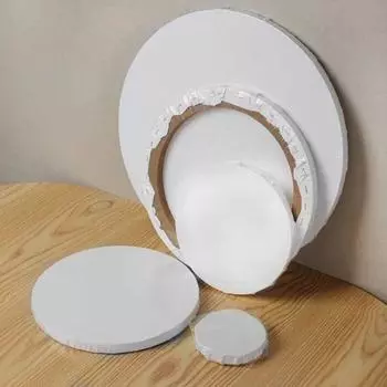 Хлопок Деревянный для Художника Утолщенный Художник Круг Холст Доска Для Рисования Доска Для Рисования Рамка Для Фотографий 20cm