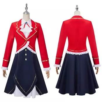 Хлопок Косплей Леди Косплей Мой Оши Косплей Костюм Злодейка Клэр Франсуа Униформа Косплей Старшеклассница Косплей JK Косплей JK Униформа Старшая красный
