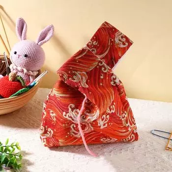 Хлопок Льняной Чехол для телефона с узлом на запястье, женские сумки ручной работы, простая сумка на запястье с узлом для пряжи style C