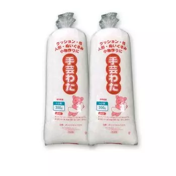 Хлопок ручной работы 300 г x 2 шт. 600 г. Стирающийся хлопок, щетина, полиэстер, хлопок, ручная работа, хлопок, шерсть, войлок, мягкая игрушка, Спящая красавица, сделано