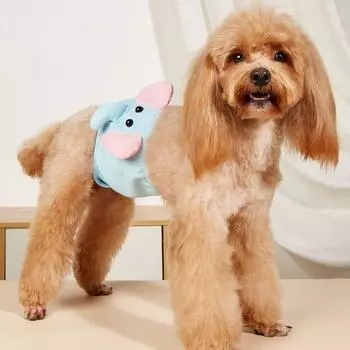 Хлопок Собака Физиологический Пояс Слон/Лев/Медведь Домашний Питомец Пояс Трусики Шорты Для Собак S-Style E