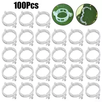 Хлопоты по поддержке томатной лозы с помощью быстро открывающихся зажимов для поддержки растений green 100pcs