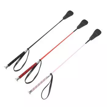 Хлыст для верховой езды, выездковый хлыст для лошади, конное снаряжение 68 см с резиновым ремешком на запястье, ладонь Black