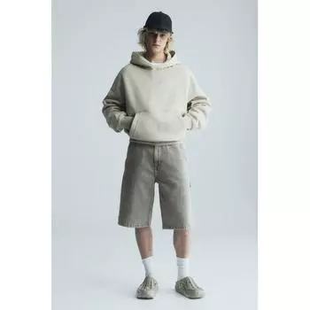 HM Denim Baggy Carpenter Shorts Джинсовый серый