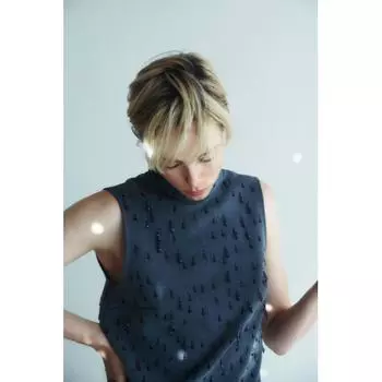 HM Designs Топ Темно-серый Меланж