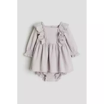 HM Dress Комплект с пышными шортами Светло-Пыльно-Фиолетовый