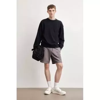 HM Loose Fit Washed Cotton sweatsHirt Black XS