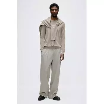 HM облегающий свитер тонкой вязки серый S